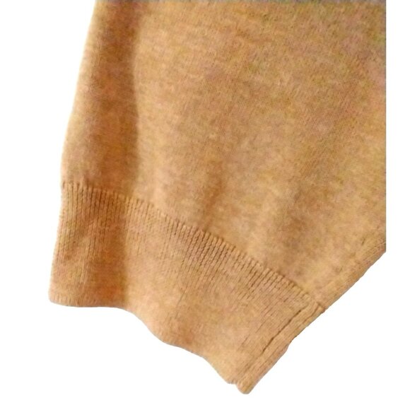 Lands End Womens Cardigan 3/4 Sleeves Supima Cotton Sweater Ginger Brown- 1X - Picture 3 of 8